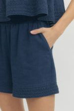 Load image into Gallery viewer, Solid Ruffled Sleeveless Denim Top & Ruffled Shorts Set