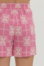 Load image into Gallery viewer, Pink Sleeveless Embroidered Top & Shorts Set