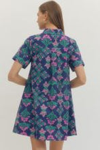 Load image into Gallery viewer, Floral Print Short Sleeve Mini Dress