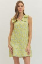 Load image into Gallery viewer, Lemon Floral Sleeveless Mini Dress