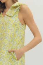 Load image into Gallery viewer, Lemon Floral Sleeveless Mini Dress