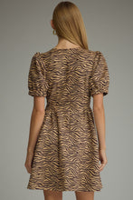 Load image into Gallery viewer, Animal Print Short Sleeve Mini Dress