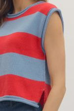Load image into Gallery viewer, Striped Cap Sleeve Top