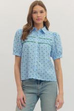 Load image into Gallery viewer, Polka Dot Puff Short Sleeve Top