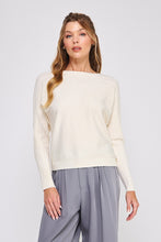 Load image into Gallery viewer, Fine Gauge Braided Pointelle Sweater