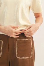 Load image into Gallery viewer, High Waist Wide Leg Stitch Pocket Detail Pants
