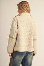 Load image into Gallery viewer, Long Sleeve Button Down Quilted Jacket