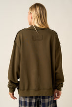 Load image into Gallery viewer, Saved by Grace Patchwork Crew Neck Sweatshirt