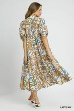 Load image into Gallery viewer, Autumn Floral Tiered Midi Dress