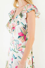 Load image into Gallery viewer, Silk Ruffled Strap Floral Dress