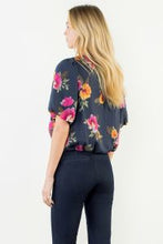 Load image into Gallery viewer, Navy Flowy Floral Top