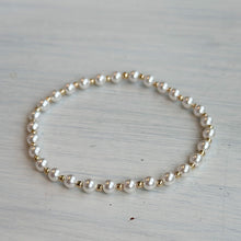 Load image into Gallery viewer, Classic Grateful Pattern 4mm Bead Bracelet - Pearl