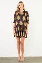 Load image into Gallery viewer, Floral Detailed V Neck Dress