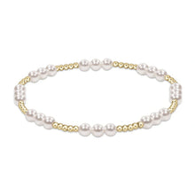Load image into Gallery viewer, Classic Joy Pattern 4mm Bead Bracelet - Pearl
