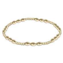 Load image into Gallery viewer, Harmony Sincerity Pattern 2mm Bead Bracelet - Gold