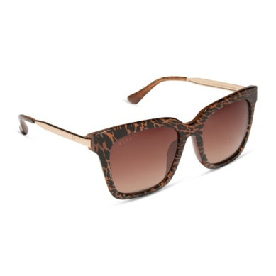 DIFF - Bella Animal Print + Brown Gradient Sunglasses – The  display picture 1