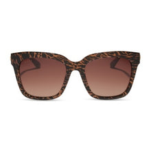 Load image into Gallery viewer, DIFF - Bella Animal Print + Brown Gradient Sunglasses