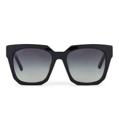 NEW DIFF women\'s ariana gradient sunglasses in black + grey DIFF EYEWEAR ARIANA BLACK + GREY GRADIENT – Magnolia Too  main image 4