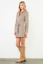 Load image into Gallery viewer, Brown Striped Long Sleeve Dress