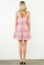 Load image into Gallery viewer, Sleeveless Floral Detail Tiered Dress