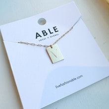 Load image into Gallery viewer, Novel Initial Necklace. - ABLE