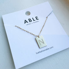 Load image into Gallery viewer, Novel Initial Necklace. - ABLE