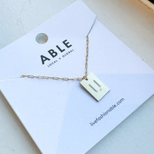Load image into Gallery viewer, Novel Initial Necklace. - ABLE