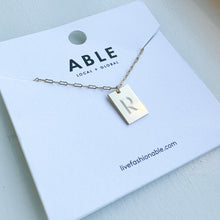 Load image into Gallery viewer, Novel Initial Necklace. - ABLE