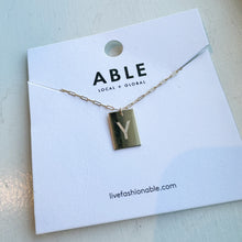 Load image into Gallery viewer, Novel Initial Necklace. - ABLE