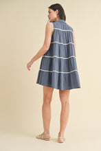 Load image into Gallery viewer, Slate Striped Mini Dress
