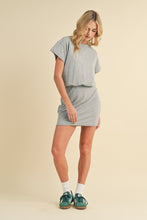 Load image into Gallery viewer, Heather Grey French Terry Knit Dress
