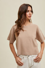 Load image into Gallery viewer, Boxy Relaxed Crop Sweater Top
