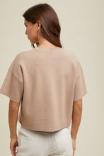 Load image into Gallery viewer, Boxy Relaxed Crop Sweater Top
