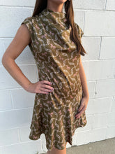 Load image into Gallery viewer, Silk Horse Print Sleeveless Dress
