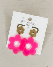 Load image into Gallery viewer, Double Flower Shape Dangle Earring
