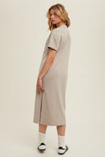 Load image into Gallery viewer, Basic Knit Midi Tee Dress with Slit
