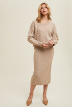 Load image into Gallery viewer, Brushed Midi Sweater Skirt Set
