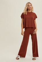 Load image into Gallery viewer, Ribbed Knit Sweater Top &amp; Pants Set
