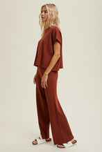 Load image into Gallery viewer, Ribbed Knit Sweater Top &amp; Pants Set
