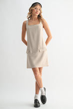 Load image into Gallery viewer, Plaid Square Neck Mini Dress
