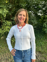 Load image into Gallery viewer, Ribbed Knit Crop Cardigan
