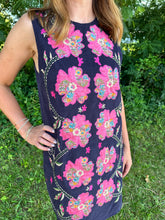 Load image into Gallery viewer, Corduroy Embroidery Sleeveless Dress
