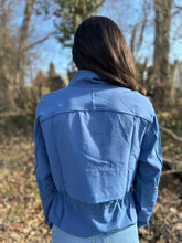 Load image into Gallery viewer, SPANX On The Move Cinched Back Jacket - Faded Indigo
