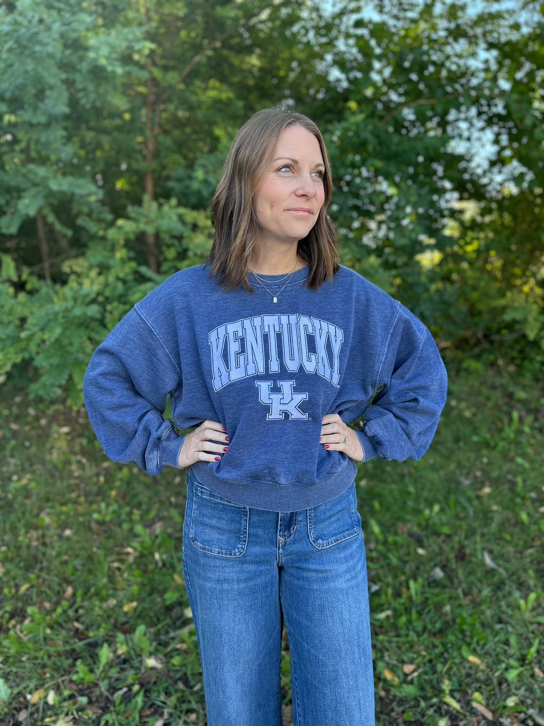 Kentucky Campus Crop Sweatshirt