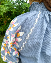 Load image into Gallery viewer, River Embroidered Puff Sleeve Top
