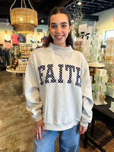 Load image into Gallery viewer, Faith Embroidered Mock Neck Sweatshirt
