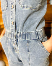 Load image into Gallery viewer, Jocie Denim Washed Romper - Vaisley
