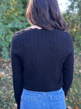 Load image into Gallery viewer, Pointelle Scallop V Neck Sweater
