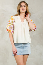 Load image into Gallery viewer, Cream Puff Sleeve Top
