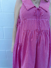 Load image into Gallery viewer, Dorothy Red Gingham Midi Dress
